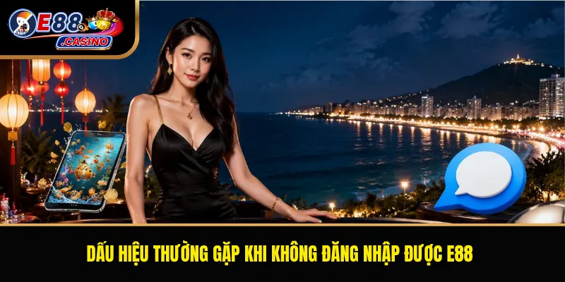 Dấu hiệu thường gặp khi không đăng nhập được E88